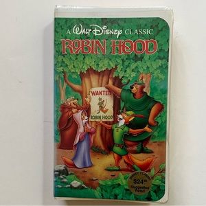 Robin Hood Disney Classic Black Diamond VHS Tape Sealed Vintage 90s
